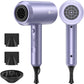 Slopehill Professional Ionic Hair Dryer, 1800W Fast Drying Low-Noise Blow Dryer with Diffuser & Concentrator (Lavender)