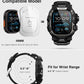 ULTIMAL Rugged Case with Band for Apple Watch 49mm,Compatible with Apple Watch Ultra 3/2/1, Military Grade Shockproof Bumper Cover for iWatch Tactical Band Men (Black, 49mm)
