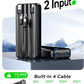 Portable Charger,50000mAh Power Bank Built-in Cable, 22.5W PD USB C In & Out Fast Charging, External Battery Pack with 6 Output & 2 Input, Travel Camping Essential for iPhone 17/16/15/14/13/12,Android