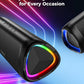 Bluetooth Speaker with HD Sound, Portable Wireless, IPX5 Waterproof, Up to 20H Playtime, TWS Pairing, BT5.3, for Home/Party/Outdoor/Beach, Electronic Gadgets, Birthday Gift (Black)