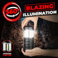 GearLight Camping Lantern - 2 Portable LED Battery Powered Lantern with Magnetic Base and Foldable Hook for Emergency Use or Campsites, Essential Hurricane Survival Kit with Batteries - Black