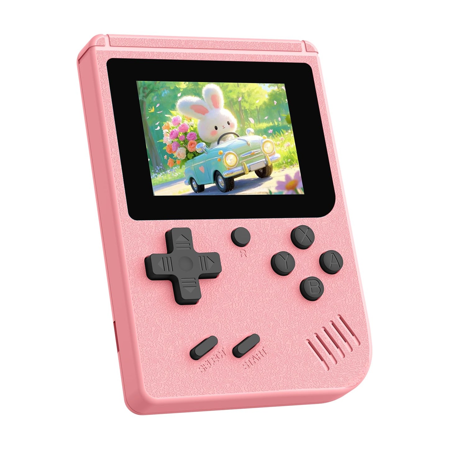 Retro Gaming Console, Built-in 400 Classic Retro Game Console, 3.0 Inch IPS Screen Retro Handheld Game Console, 1020mAh Rechargeable Battery, Portable Arcade Video Gaming Console (Pink)