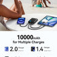 INIU 45W Power Bank, Fast Charging Portable Charger with Built-in USB C Cable, 10000mAh Small Type C Powerbank, Battery Pack for iPhone 17 16 15 14, iPad, Samsung S25 S24 etc Travel Camping Essentials