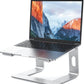 BESIGN LS03 Aluminum Laptop Stand, Ergonomic Detachable Computer Stand, Notebook Riser Compatible with Air, Pro, Dell, HP, Lenovo More 10-15.6" Laptops, Silver
