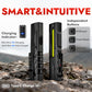 WARSUN T9 PRO Rechargeable EDC Flashlight – 1500 Lumens LED Pocket Flashlight, Magnetic Work Light with Clip for Dog Walking, Camping, Hiking, Car Repair, Night Walking and Everyday Carry