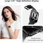 Blackview Smart Watch for Men Women,1.91" HD Touchscreen Fitness Watch with Flashlight, Bluetooth Notifications/Make Calls, Heart Rate/Sleep Monitor/2 Straps, Fitness Watch for Android/iPhone