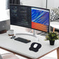 EooCoo Ergonomic Mouse Pad with Wrist Support, Mousepad with Memory Foam Wrist Rest and Non-Slip Base for Computer, Cafe, Home & Office, 9.64 x 8.26 in Office Desk Accessories