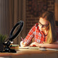 LED Ring Light Video Conference Lighting Kit, Dimmable 3200K–6500K Clip-On Light for Laptop, Phone & Monitor (Black)