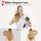Hair Dryer, High Speed Ionic Blow Dryer, 5X-Fast Drying, 2 Billion Negative Ions, Low Noise,160000 RPM, Compact Blow Dryer with Magnetic Diffuser for Faster Drying All Hair Types(Black Gray)