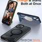 Temdan Compatible with iPhone 14 Case/iPhone 13 Case,[Built-in Invisible Kickstand][Compatible with MagSafe][Military Grade Shockproof] Slim Translucent Matte Phone Case for iPhone 14/13 6.1"