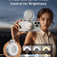 TELESIN C03 Magnetic Selfie Light, Phone Light Compatible with iPhone Magsafe, CRI97 360° LED Selfie Ring Fill Light with Mirror for Selfies/Photography/TikTok/Zoom Calls/Video Conference
