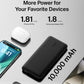 Belkin Portable Charger Power Bank for iPhone/Android - 10,000mAh, 23W Battery Pack for Phone with Integrated USB-C, Lightning Cables - Pass-Through Capability, Charge 2 Devices at Once