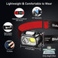 Blukar LED Headlamp Rechargeable,2000L Super Bright Headlight with Motion Sensor -Dimmable Brightness,8 Modes,Spotlight&Floodlight&Red Light Combination,IPX5 Waterproof for Hiking,Camping - 2 Pack