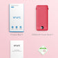 Portable Charger Built-in Cables and AC Wall Plug, VRURC USB C Power Bank 10000mAh, Travel Battery Portable Phone Charger Compact Lightweight External Battery Pack for SmartPhones,Tablets-Viva Magenta