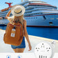 NTONPOWER Travel Power Strip, Travel Essentials, Cruise Essentials 3 Outlets 4 USB Ports(2 USB C), 4FT Wrapped Around Extension Cord for Travel Cruise Ship Beach Vacation Essentials White