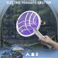 Electric Fly Swatter Racket, 4000V Bug Zapper with 1800mah Rechargeable Battery & Dual Modes, 2 in 1 Purple Mosquito Light Killer with 3-Layer Safety Mesh for Indoor Home Patio Camp(1 Pack)