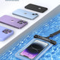 Lamicall Waterproof Phone Pouch Case - [2 Pack][Easy Lock & Heavy Duty] IPX8 Water Proof Cell Phone Dry Bag for Beach, Protector for iPhone 17 16 15 14 13 12 11 Pro Max Plus Air, Galaxy S25 S24, 4-7"