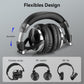 OneOdio Wired Over Ear Headphones Hi-Res Studio Monitor & Mixing DJ Stereo Headsets with 50mm Drivers and 1/4 to 3.5mm Jack for AMP Computer Recording Podcast Keyboard Guitar Laptop - Black