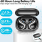 kurdene Wireless Earbuds Bluetooth Headphones Sport,Over Ear Buds with Deep Bass Sound,60Hrs Playtime Earphones Redesigned Comfort Fit with Earhooks for Running,Meeting,Workout-Black