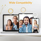 Clip-On Ring Light with 60 LEDs, Rechargeable Selfie Light for Phone, Laptop & Tablet