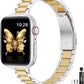 WFEAGL Thin Metal Bands Compatible with Apple Watch Band 42mm (Series 11 10) 41mm 40mm 38mm for Women, Slim Stainless Steel Wristbands for iWatch SE Series 9 8 7 6 5 4 3 2 1 (Silver+Gold)