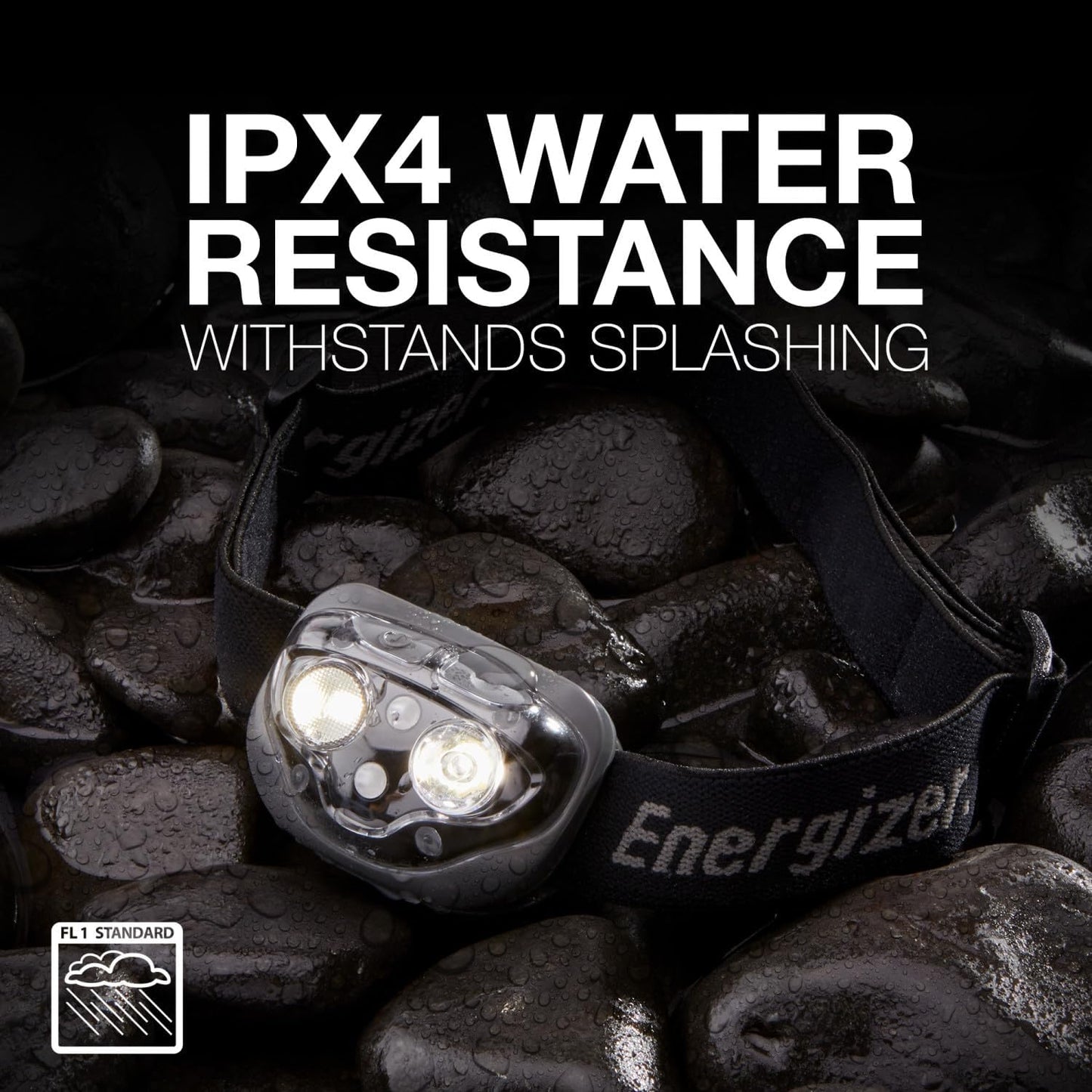 Energizer PRO LED Headlamp, IPX4 Water Resistant Headlamps, High-Performance Head Light for Outdoors, Camping, Running, Storm, Survival LED Light for Emergencies (Batteries Included)