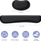 Hoewina Ergonomic Keyboard Wrist Rest – Memory Foam & Superfine Fabric Support Pad for Comfortable Typing, Office & Home Use, Black