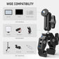 NEEWER Super Clamp with 3" Dual Ballhead Magic Arm, Cold Shoe, 1/4" Threads, Phone/Action Camera Mount Adapter for Desk Tripod Tube Crossbar Gimbal Rods Compatible with SmallRig GoPro DJI, ST83