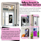 LvShuLiangPin Anteel Silicone Suction Phone Case Mount, Silicon Adhesive Phone Accessory for Smartphones, Hands-Free Mirror Shower Phone Holder for Selfies, Tiktok Videos (White)