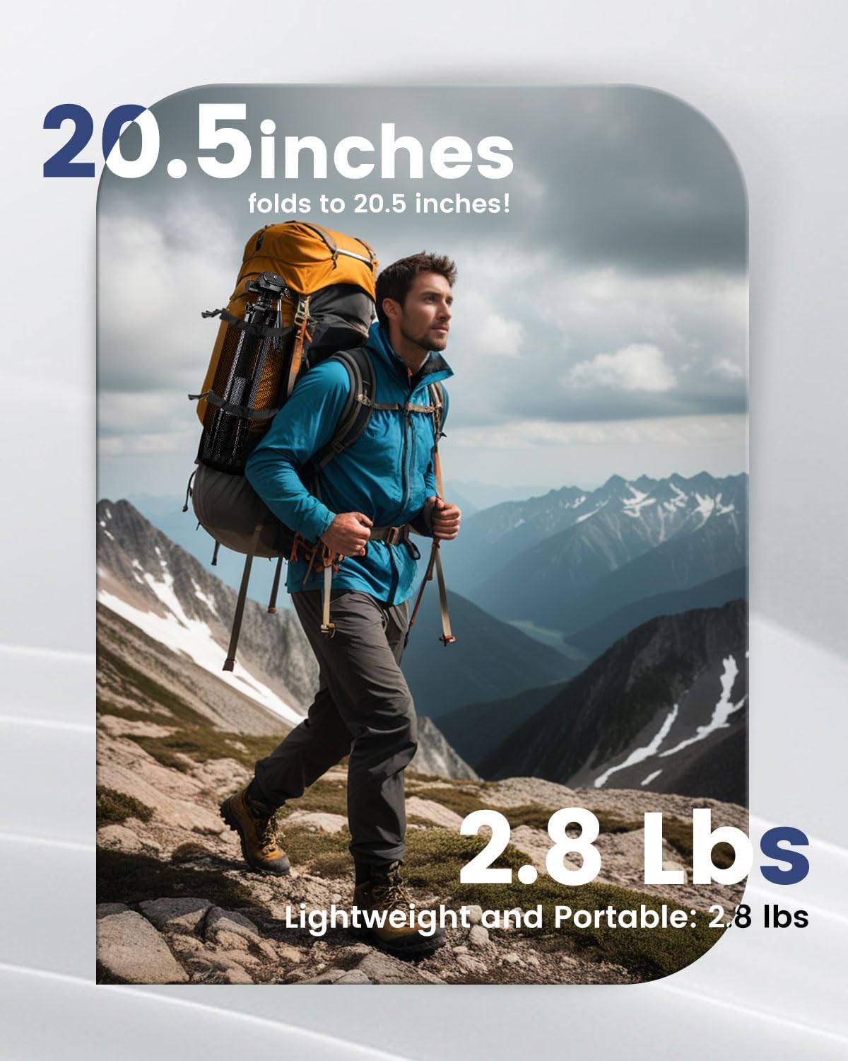CAMBOFOTO 74″ Aluminum Camera Tripod – Heavy‐Duty Professional Tripod Stand for DSLR & Mirrorless Cameras, Smartphones & GoPro – Lightweight Travel Tripod with 360° Pan Head & Phone Mount