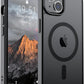 SUPFINE Magnetic for iPhone 14 Case & iPhone 13 Case (Compatible with MagSafe)(Military Grade Drop Protection) Translucent Matte Shockproof Phone Cover,Black