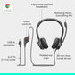 Logitech H390 Wired Headphones with Mic, USB-A Headset with Microphone for PC, Noise Cancelling Microphone for Video Meetings, Music, Gaming - Black