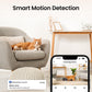 Cinnado Security Camera Indoor-2K 360° WiFi Cameras for Home Security，Pet/Dog/Baby Camera with Phone app, 2-Way Audio, Night Vision, 24/7 SD Card Storage, Works with Alexa & Google Home (2.4Ghz)-D1