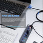 USB 3.0 Hub, PANPEO 7-Port USB Data Hub Splitter with 3ft Long Cable USB Extension for Laptop,PC Computer,Surface Pro, PS4/5, Flash Drive, Mobile HDD - with LED Individual On/Off