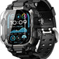 ULTIMAL Rugged Case with Band for Apple Watch 49mm,Compatible with Apple Watch Ultra 3/2/1, Military Grade Shockproof Bumper Cover for iWatch Tactical Band Men (Black, 49mm)
