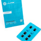 JLab Cloud Foam Mnemonic Earbud Tips, 4 Pairs of Custom Fit Universal Tips, Memory Cloud Foam, Black/Blue