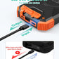 BLAVOR Solar Power Bank 10,000mAh – Wireless Portable Charger, 20W Fast Charging, USB-C Battery Pack with Dual Flashlight