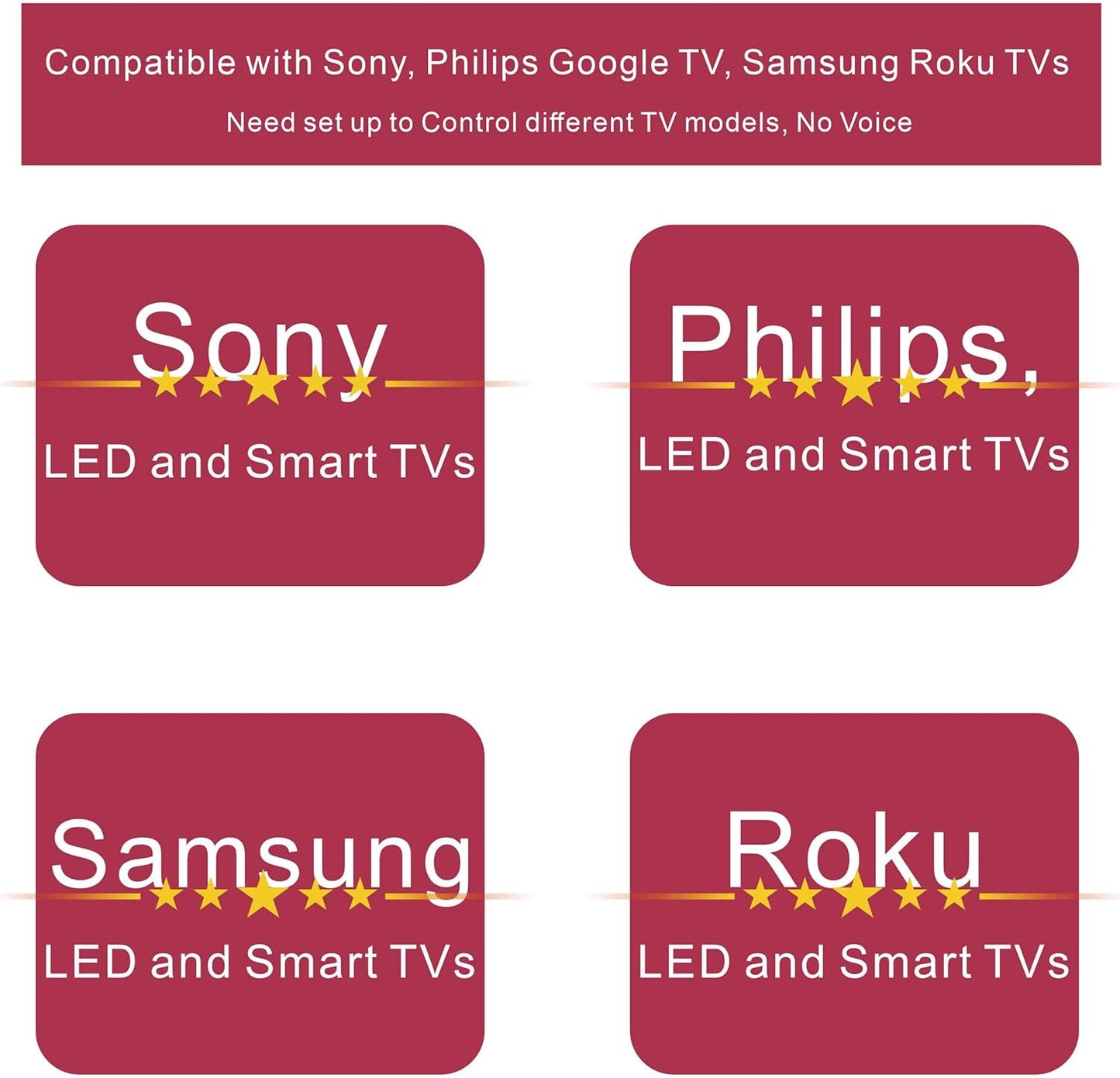 Replacement Voice Remote for Insignia, Toshiba, Hisense, TCL Smart TV 2025, Universal TV Remote Compatible with TCL, Google Philips, Sony, Samsung and Roku TVs