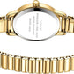 VAVC Small Gold Watch for Women – Stainless Steel Stretch Band, Roman Dial, Water Resistant