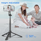 50” Selfie Stick Tripod for iPhone – Extendable Travel Phone Stand with Remote Control (Black)
