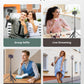 Sensyne 60" Phone Tripod - Selfie Stick, Lightweight All in One Phone Tripod Integrated with Wireless Remote Compatible with All Cell Phones for Selfie/Video Recording/Photo/Live Stream/Vlog（Black）
