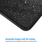 JIKIOU Mouse Pad with Non-Slip Rubber Base, Premium-Textured & Washable Computer Mousepad with Stitched Edges, Mouse Pads for Computers, Laptop, Gaming, Office & Home, 10.2 x 8.3 in, Black