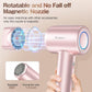 Hair Dryer, High-Speed Ionic Low Noise Blow Dryer with Brushless Motor for Fast Drying, Thermo-Control Quiet Compact Hair Blow Dryer, Hairdryer with 1 Nozzle Attachments for Home Salon Travel