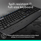 Logitech MK345 Wireless Keyboard and Mouse Combo with Palm Rest, 2.4 GHz USB Receiver, Compatible with PC, Laptop, Black