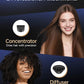 Hair Dryers for Women, CONFU Hair Dryer with Diffuser, Blow Dryers for Men, Hairdryer with Diffuser Attachment, Portable Lightweight Fast Drying Negative Ion Hairdryer for Home