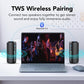 TIMU Portable Bluetooth Speaker, 25W Super Loud Wireless Speaker: Boost Bass 3.0, Bluetooth 5.4, 30H Playtime, 8 RGB Modes, IPX7 Waterproof, TWS Pairing, for Outdoor/Home/Party, Gift Ideas（Black）