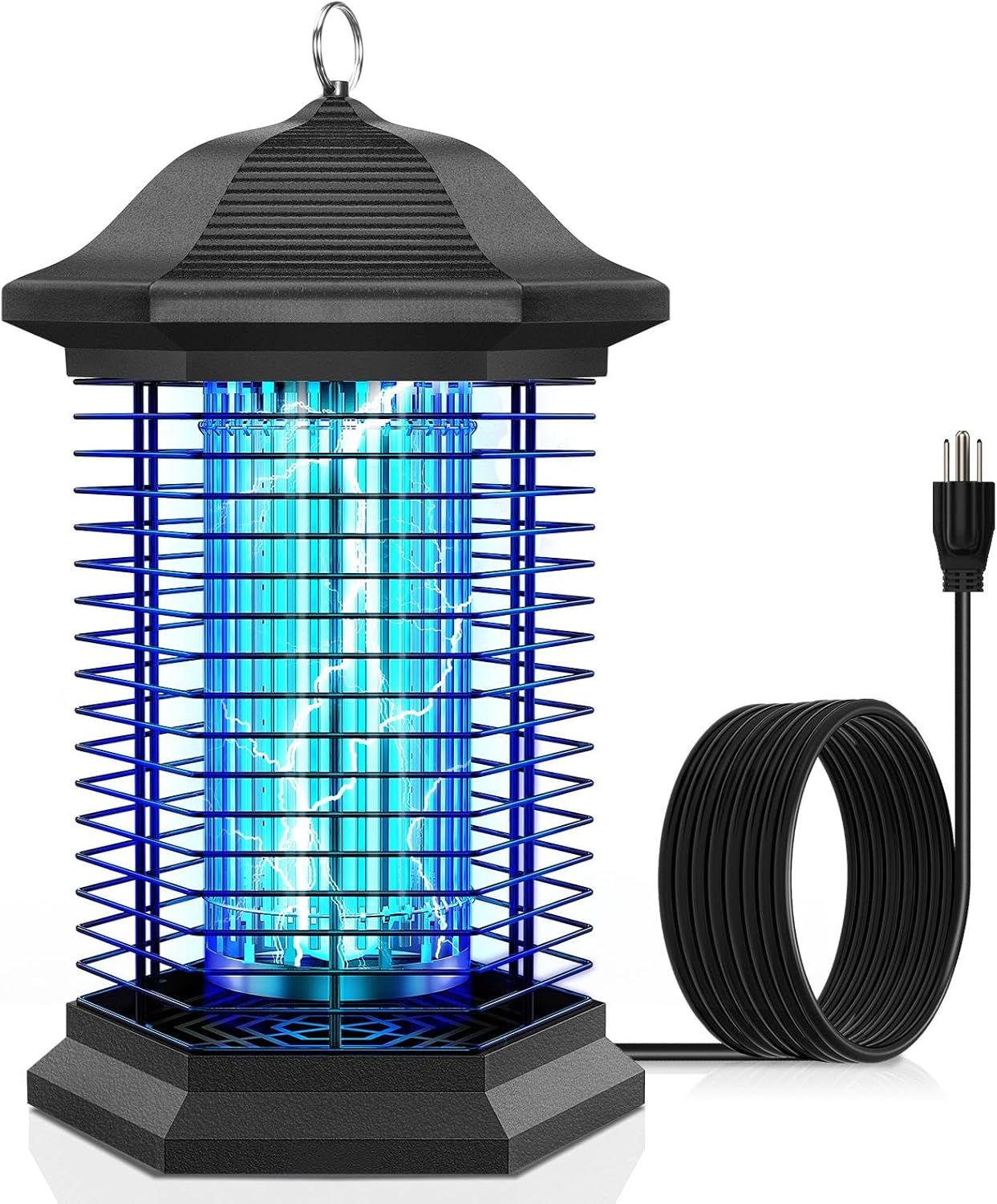 Bug Zapper Outdoor Indoor, 18W Power & 4400V Instant Grid Mosquito Repellent, Insect Control Efficiency Increased 100%, 1/2 Acre Coverage, Fly Trap for Patio, Backyard, Home