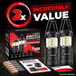 GearLight Camping Lantern - 2 Portable LED Battery Powered Lantern with Magnetic Base and Foldable Hook for Emergency Use or Campsites, Essential Hurricane Survival Kit with Batteries - Black