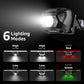 Lepro LE Headlamp Rechargeable, LED Head Lamp with 6 Modes for Camping & Hiking Gear Essentials, IPX4 Waterproof High Lumen Bright Headlight Flashlights with Adjustable Headband, USB Cable Include