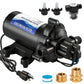 ECO-WORTHY 33-Series Industrial Water Pressure Pump 110V AC 4.0GPM 50PSI RV Fresh Water Diaphragm Pump include Garden Hose Adapters for Irrigation Marine Boat Sprinkler Faucet